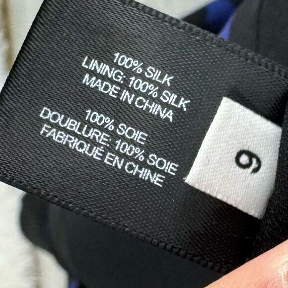 Proenza Schouler The Line Asymmetrical Abstract Silk Midi Dress - Picture 6 of 6